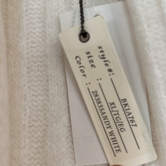 Cupio Wide Collar Cable Knit cardigan Sweater XL - Picture 8 of 11